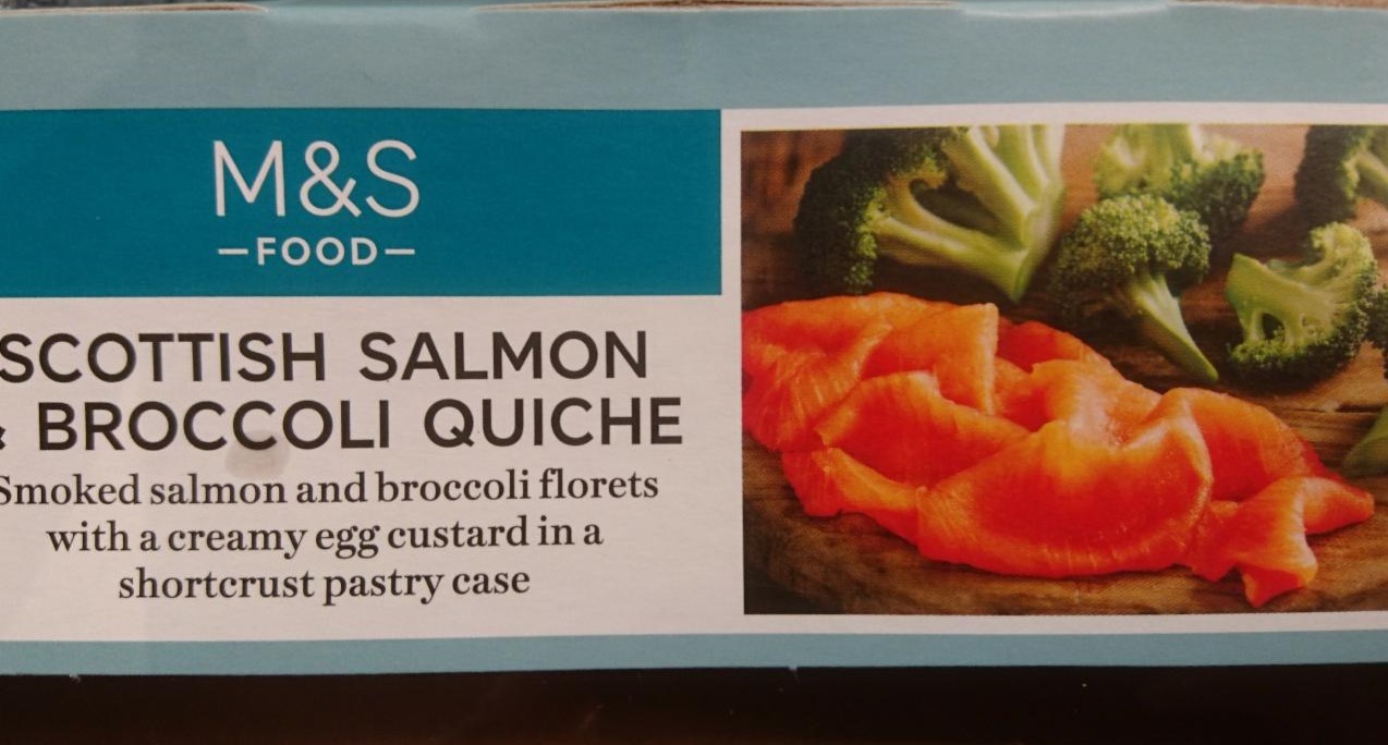 Fotografie - Scottish Salmon & Broccoli Quiche M&S Food