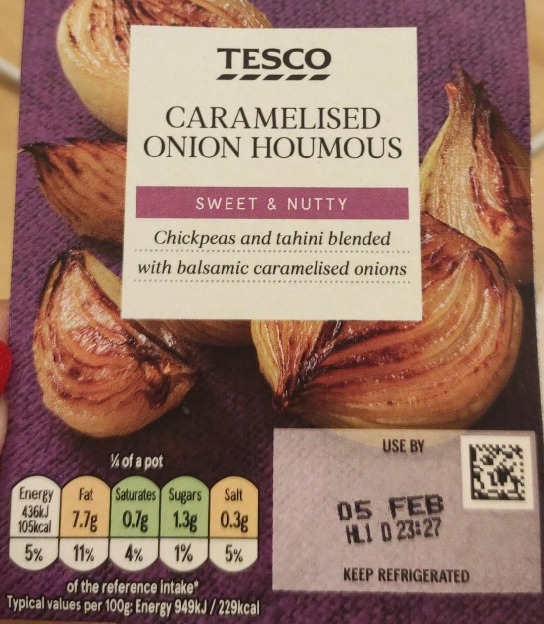 Fotografie - Caramelised onion houmous sweet & nutty Tesco