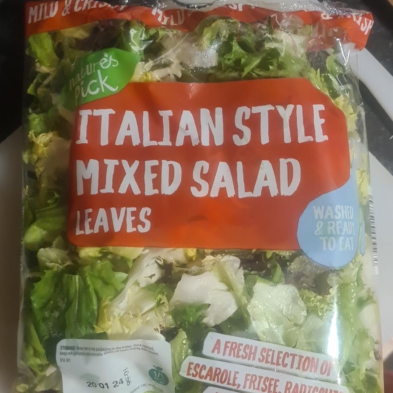 Fotografie - Italian style mixed salad leaves Nature's Pick