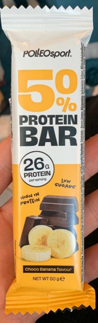 Fotografie - 50% Protein bar Choco Banana Polleo Sport