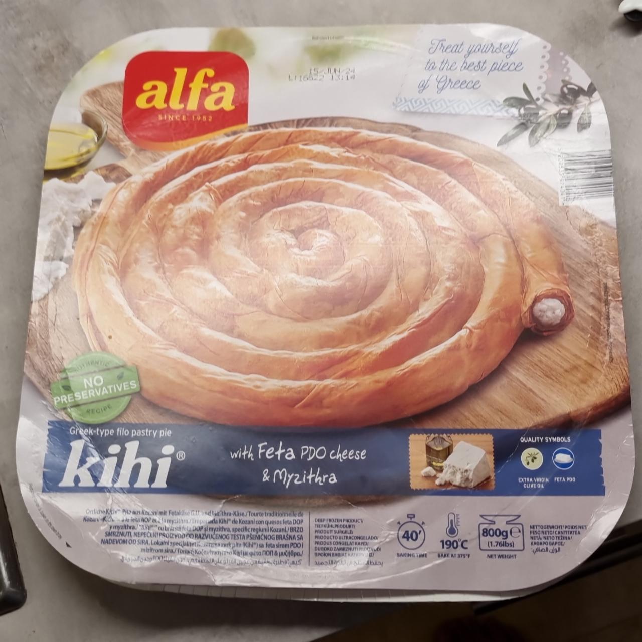 Fotografie - Kihi Greek-type Filo Pastry Pie with Feta PDO cheese & Myzithra Alfa