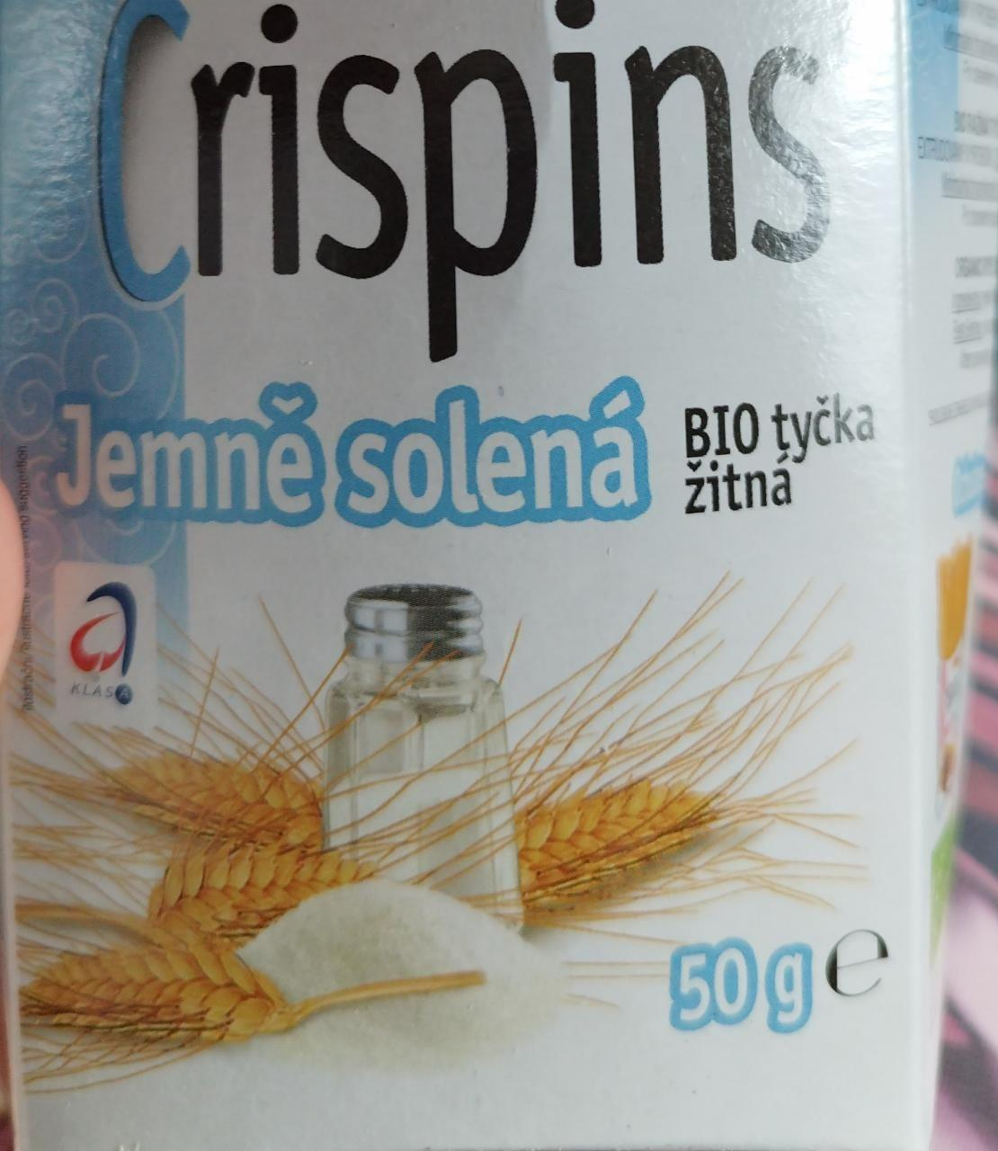 Fotografie - Crispins Jemně solená BIO tyčinka žitná