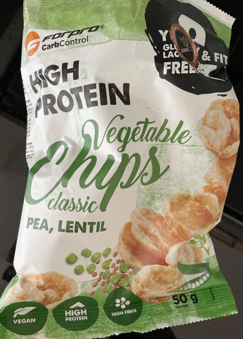 Fotografie - High Protein Vegetable Chips (Pea, Lentil) Classic Forpro