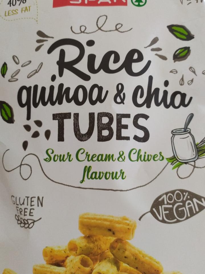 Fotografie - rice quinoa&chia tubes