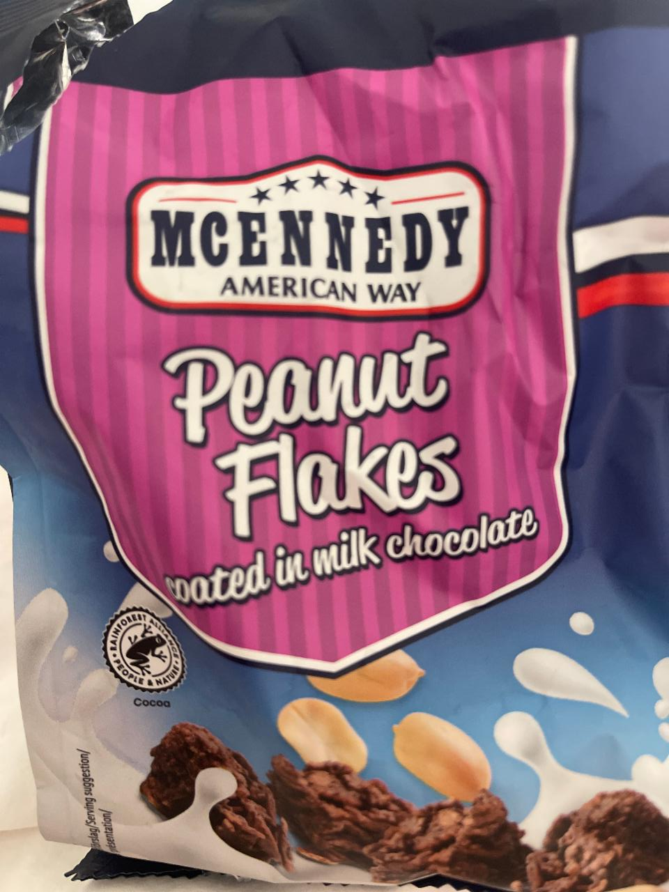 Fotografie - Peanut flakes in milk chocolate McEnnedy American Way