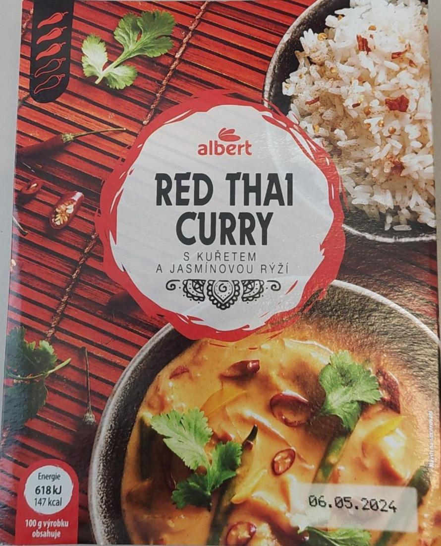 Fotografie - Red thai curry s kuřetem a jasmínovou rýží Albert