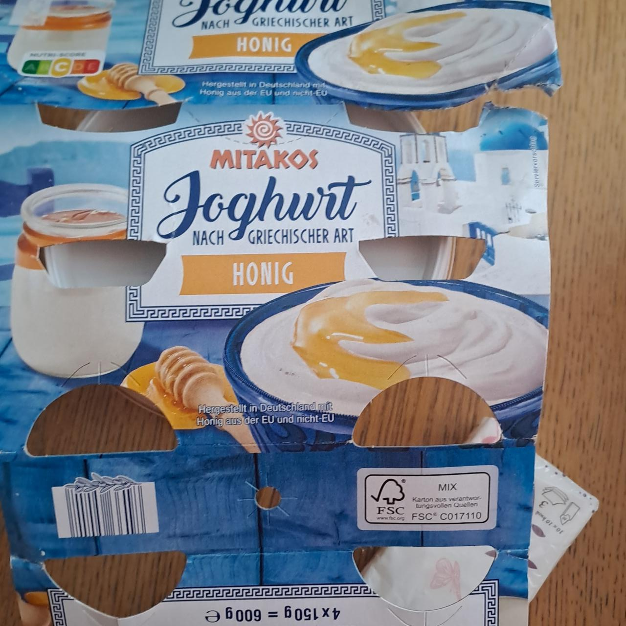 Fotografie - Joghurt auf 20% Honigzubwreitung Mitakos