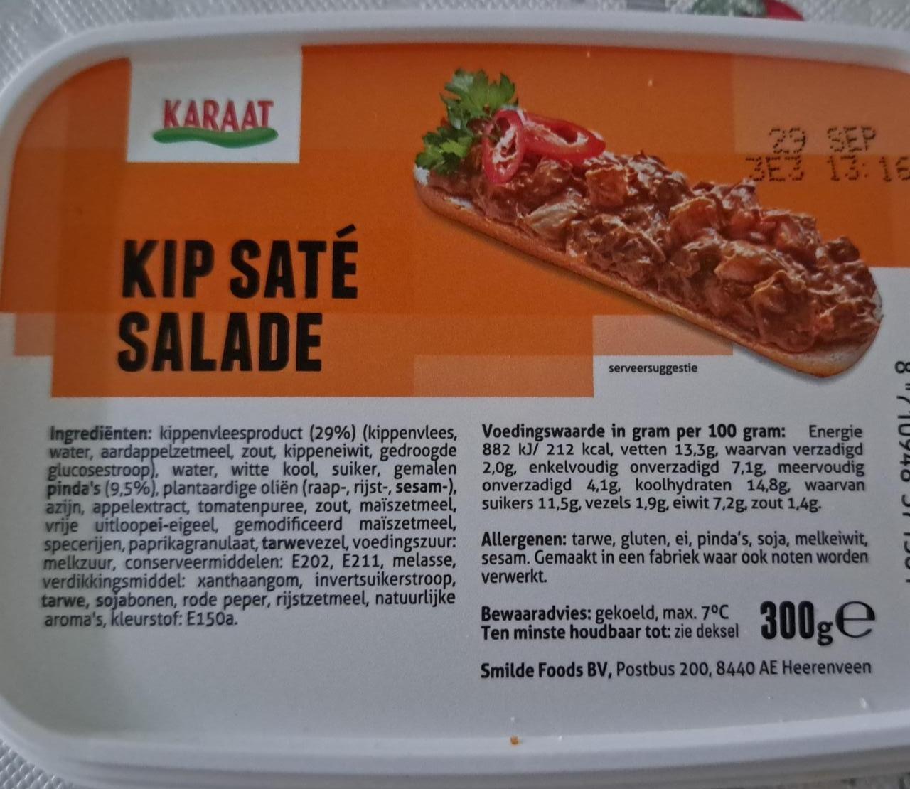 Fotografie - Kip saté salade Karaat