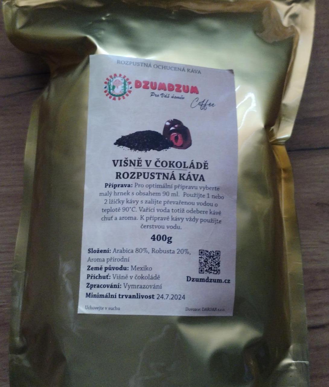 Fotografie - Rozpustná káva Višně v čokoládě DzumDzum