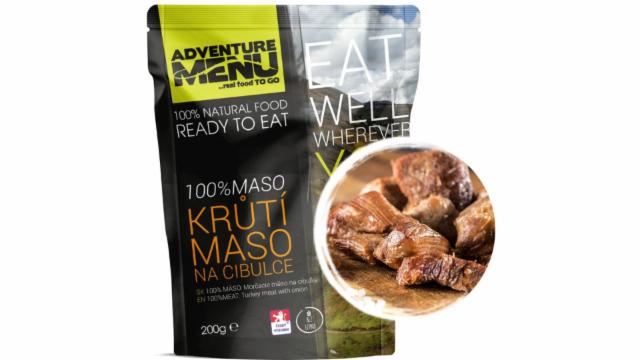Fotografie - 100% MASO: Krůtí maso na cibulce ready to eat Adventure menu