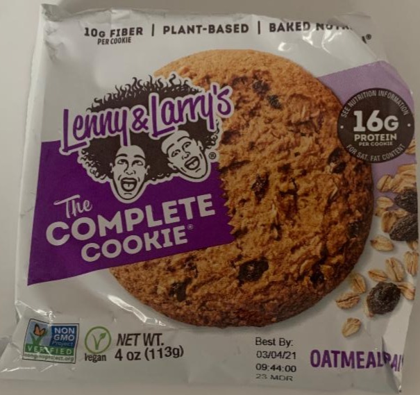 Fotografie - The complete cookie oatmeal raisin Lenny & Larry’s