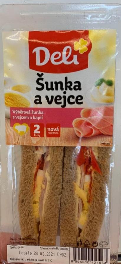 Fotografie - Šunka a vejce sendvič Deli