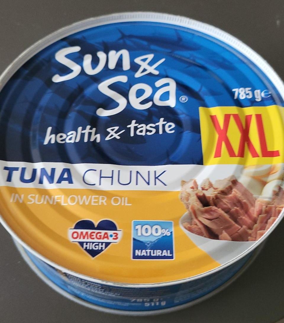 Fotografie - Tuna Chunk in sunflower oil Sun & Sea XXL