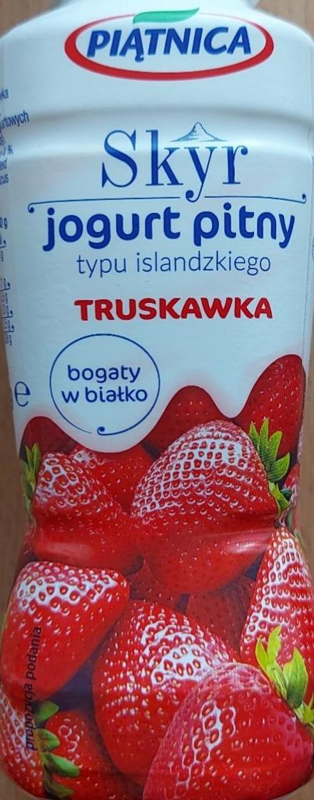 Fotografie - Skyr jogurt pitny truskawka Piątnica