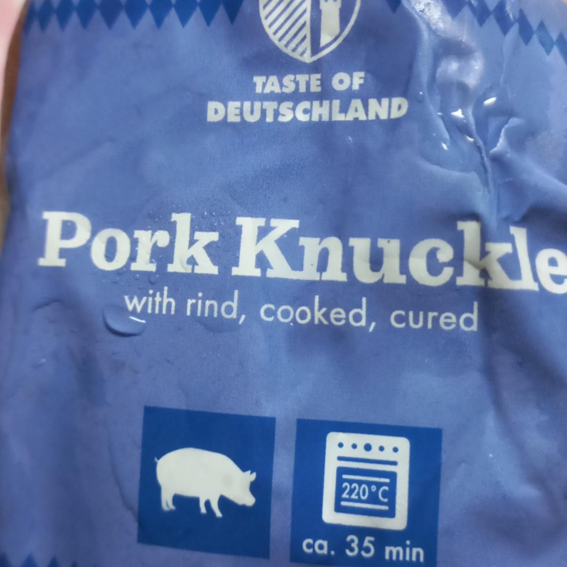 Fotografie - Pork Knuckle with rind, cooked, cured Taste of Deutschland