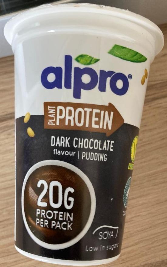 Fotografie - Dark chocolate pudding plant protein Alpro
