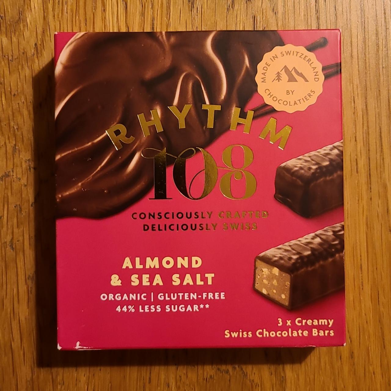Fotografie - Swiss Chocolate Bars Almond & Sea Salt Rhythm 108