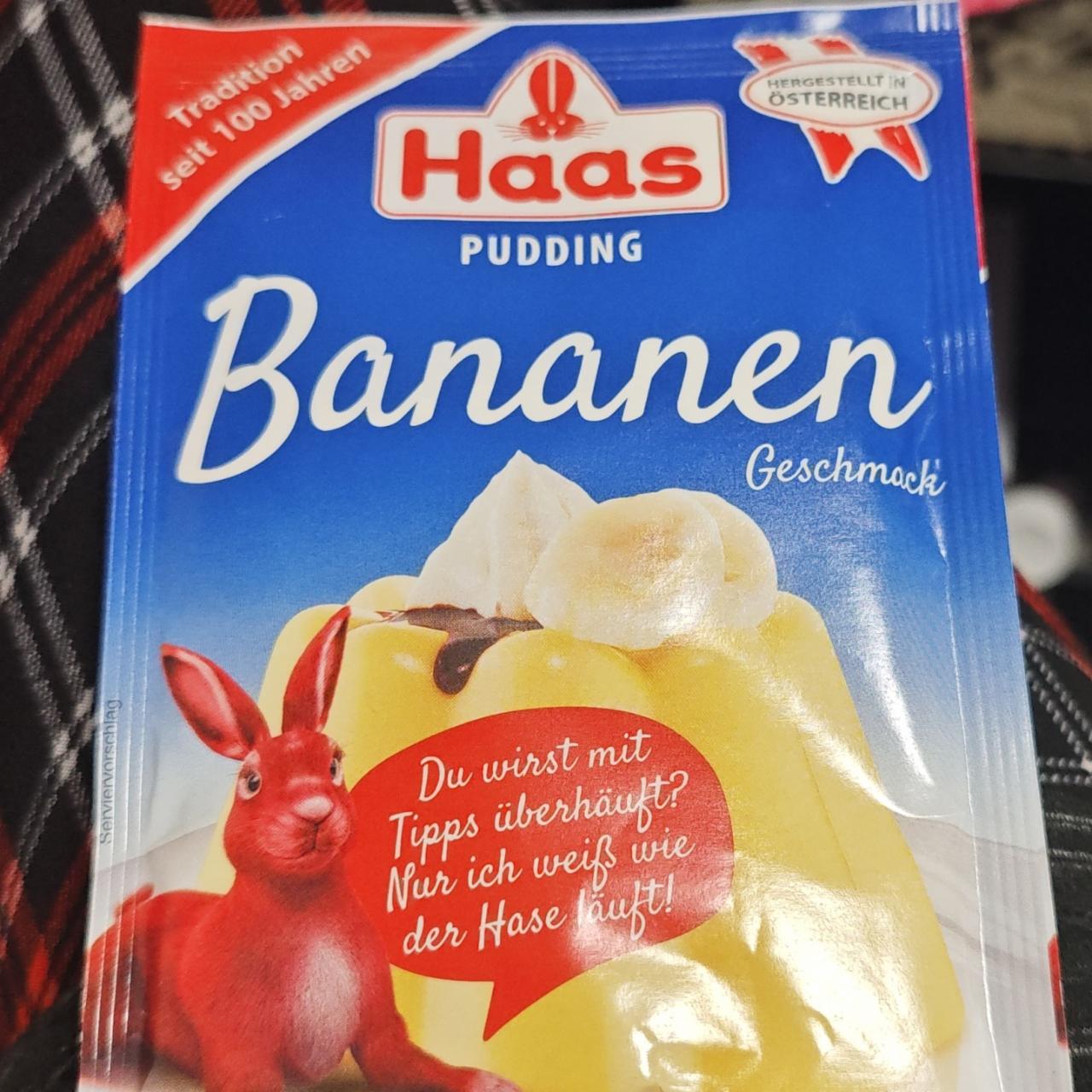 Fotografie - pudding Bananen Haas