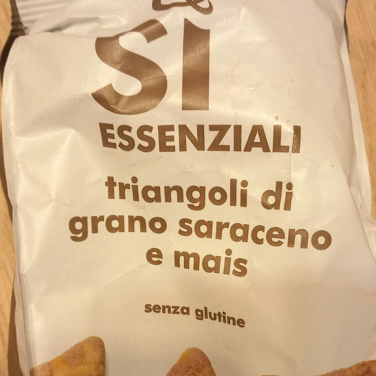 Fotografie - Triangoli di grano saraceno e mais Sì Essenziali