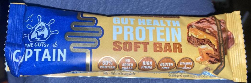 Fotografie - Gut health protein soft bar Caramel & Crispies choco The GUTsy Captain