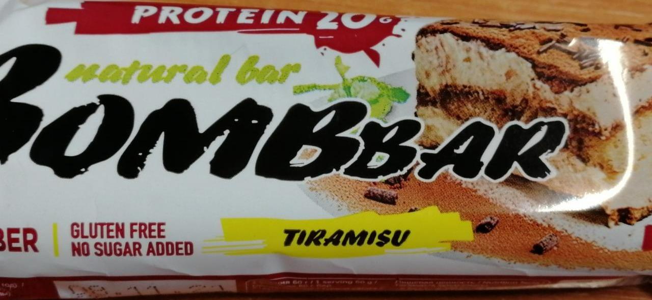 Fotografie - Protein natural bar tiramisu Bombbar