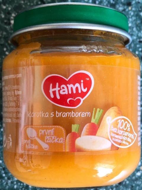 Fotografie - První lžička Karotka s bramborem Hami