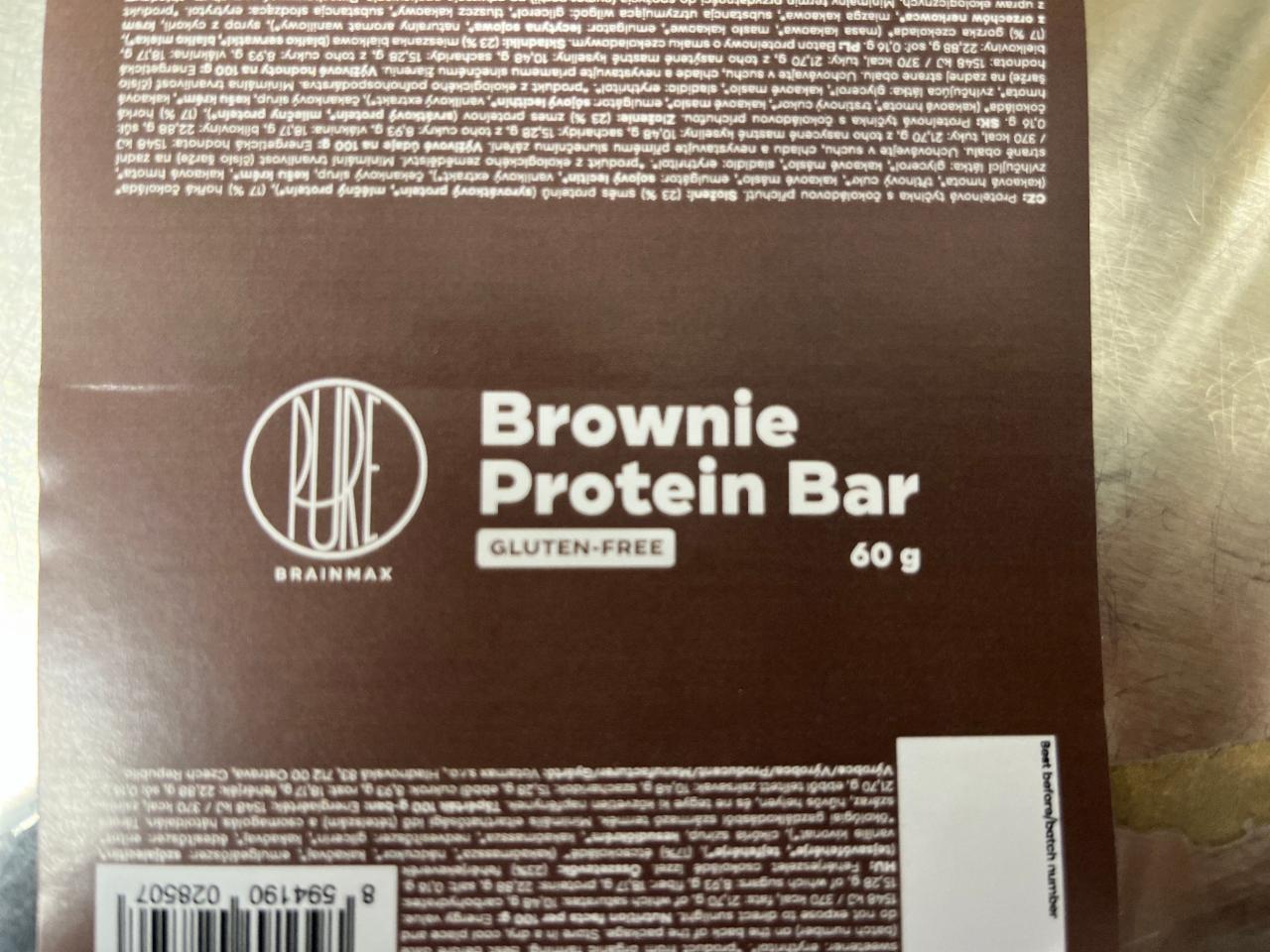 Fotografie - Brownie protein bar BrainMax