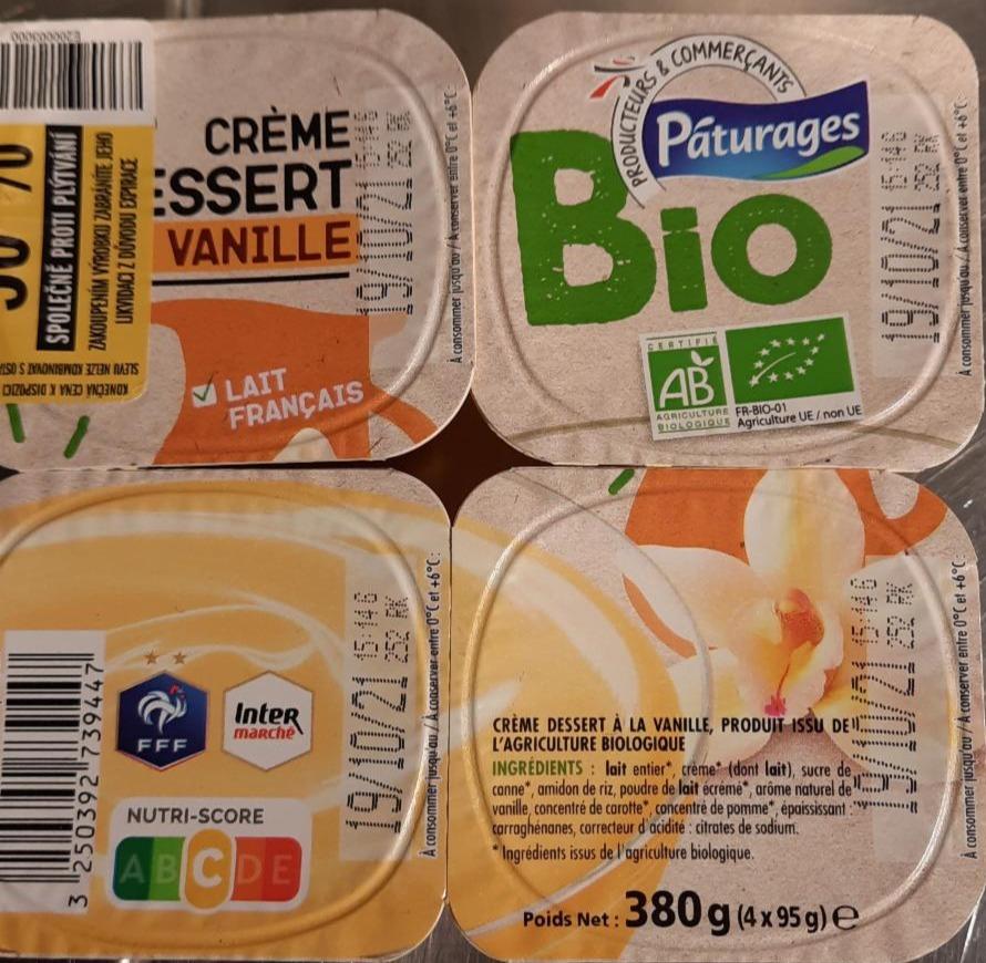 Fotografie - Bio Crème dessert à la vanille Páturages