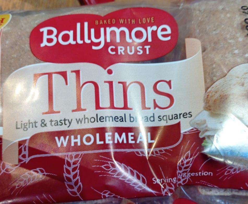Fotografie - Wholemeal Thins Ballymore Crust