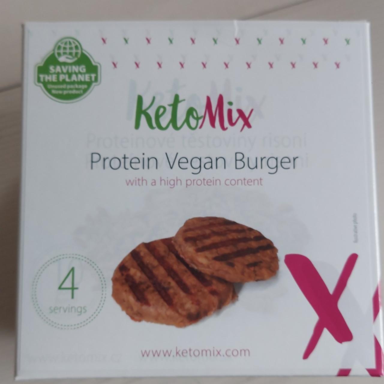 Fotografie - KetoMix protein vegan burger