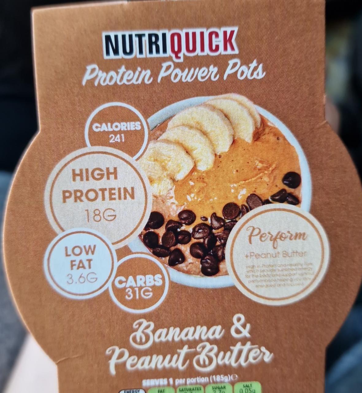 Fotografie - Protein Power Pots Banana & Peanut Butter Nutriquick