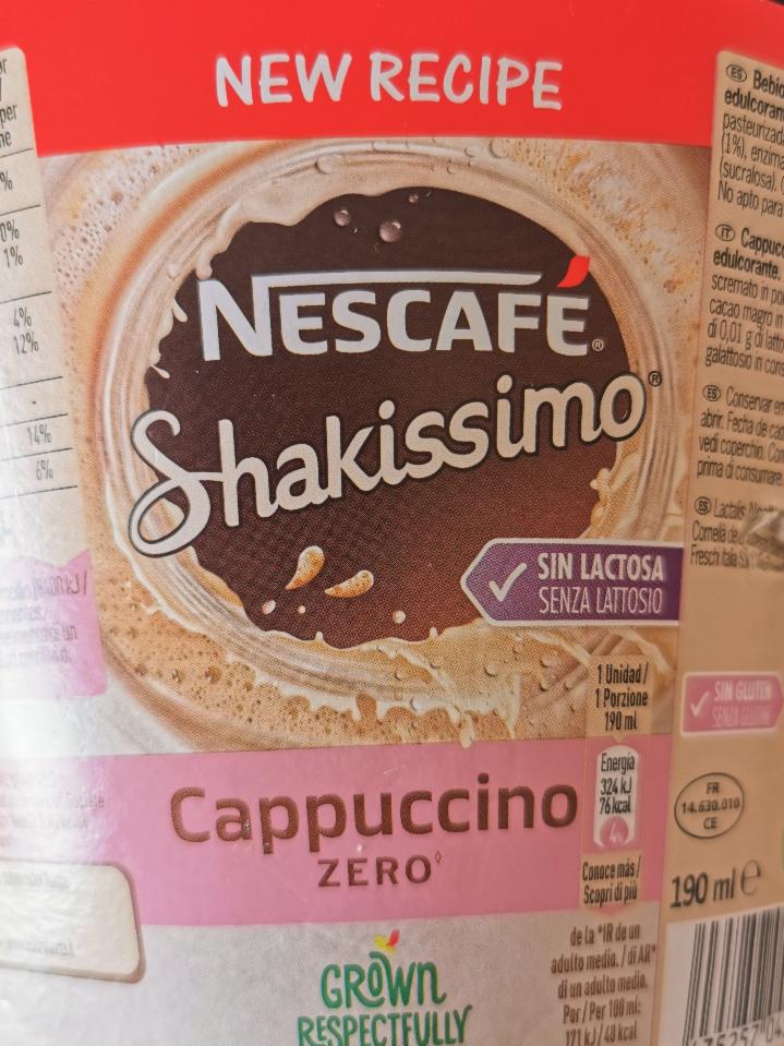 Fotografie - shakissimo cappuccino zero Nescafe