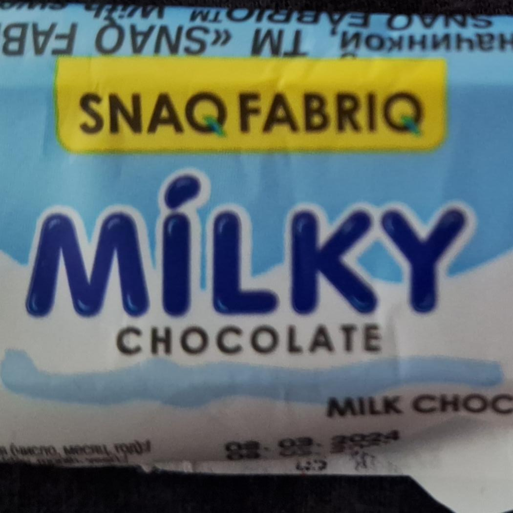 Fotografie - Milky Chocolate Milk chocolate + cream Snaq Fabriq