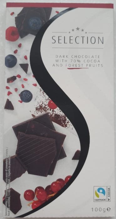 Fotografie - Dark Chocolate with 70% cocoa and Forest Fruits Selection