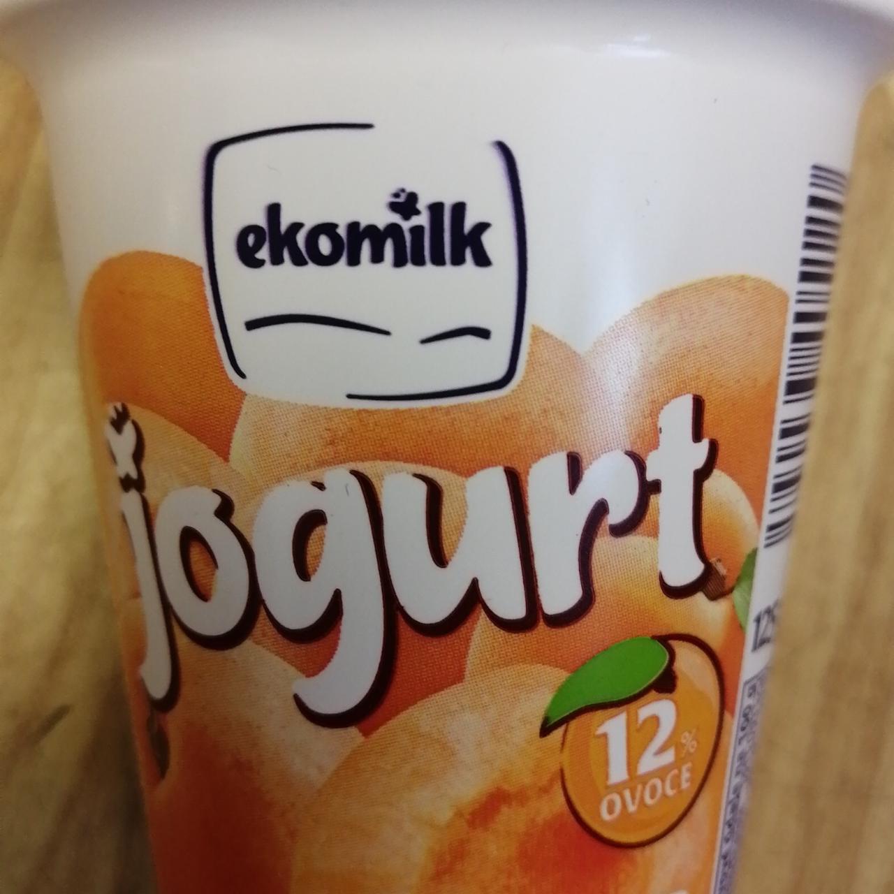 Fotografie - Jogurt 12% ovoce meruňka Ekomilk