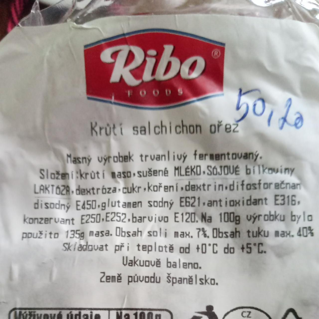 Fotografie - Krůtí salchichon ořez Ribo foods