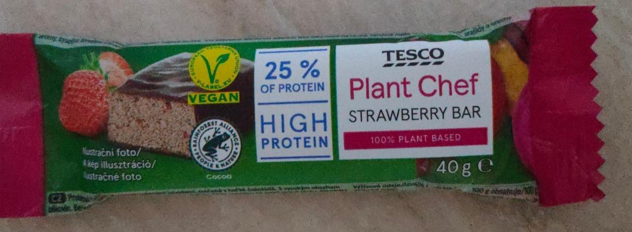 Fotografie - Plant Chef High Protein Strawberry Bar Tesco