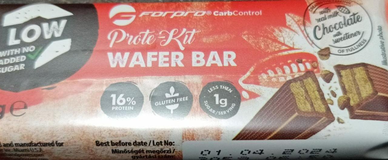 Fotografie - Prote-Kit Wafer Bar Chocolate Forpro
