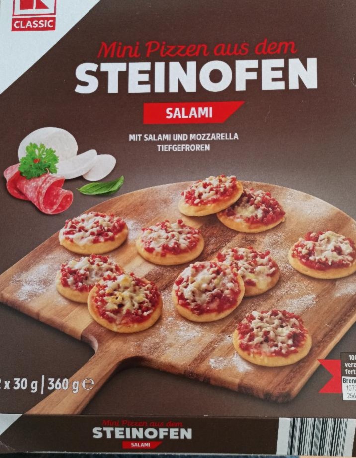 Fotografie - Mini Pizzen aus dem Steinofen SALAMI K-Classic