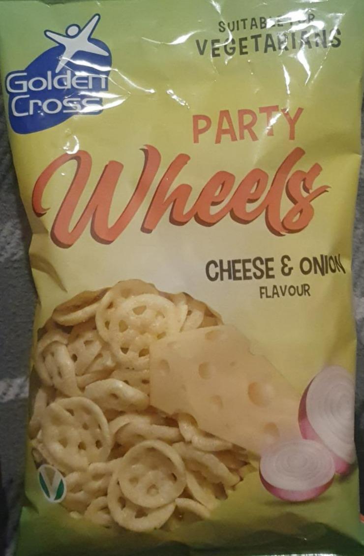 Fotografie - Party Wheels Cheese & Onion Flavour Golden Cross