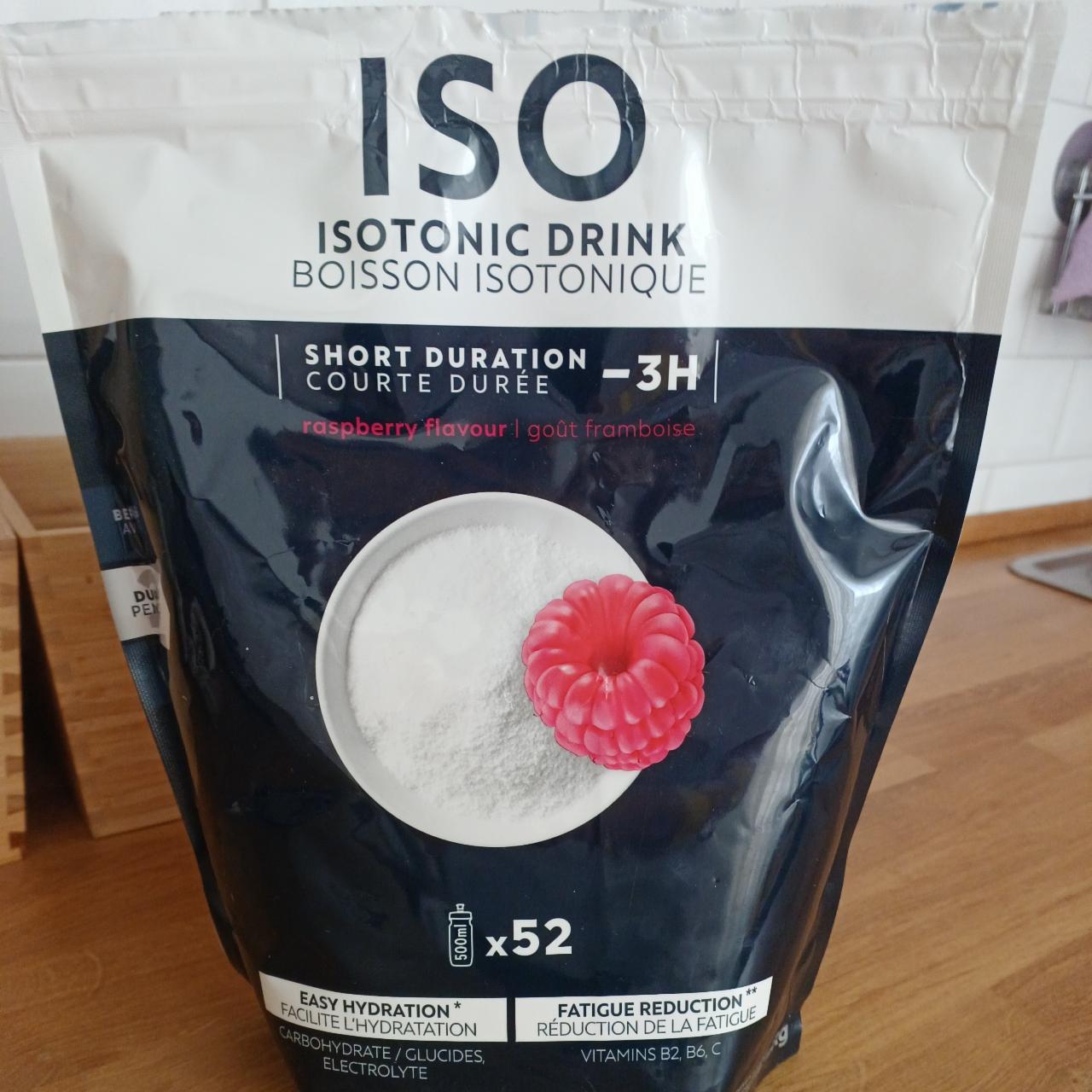 Fotografie - ISO isotonic drink raspberry flavour Decathlon
