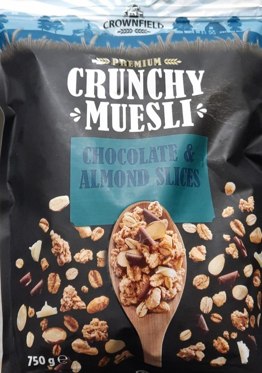Fotografie - Premium Crunchy muesli Chocolate & almond slices Crownfield