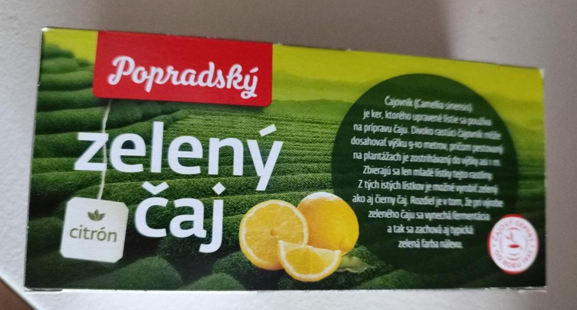 Fotografie - čaj zelený citrón Popradský