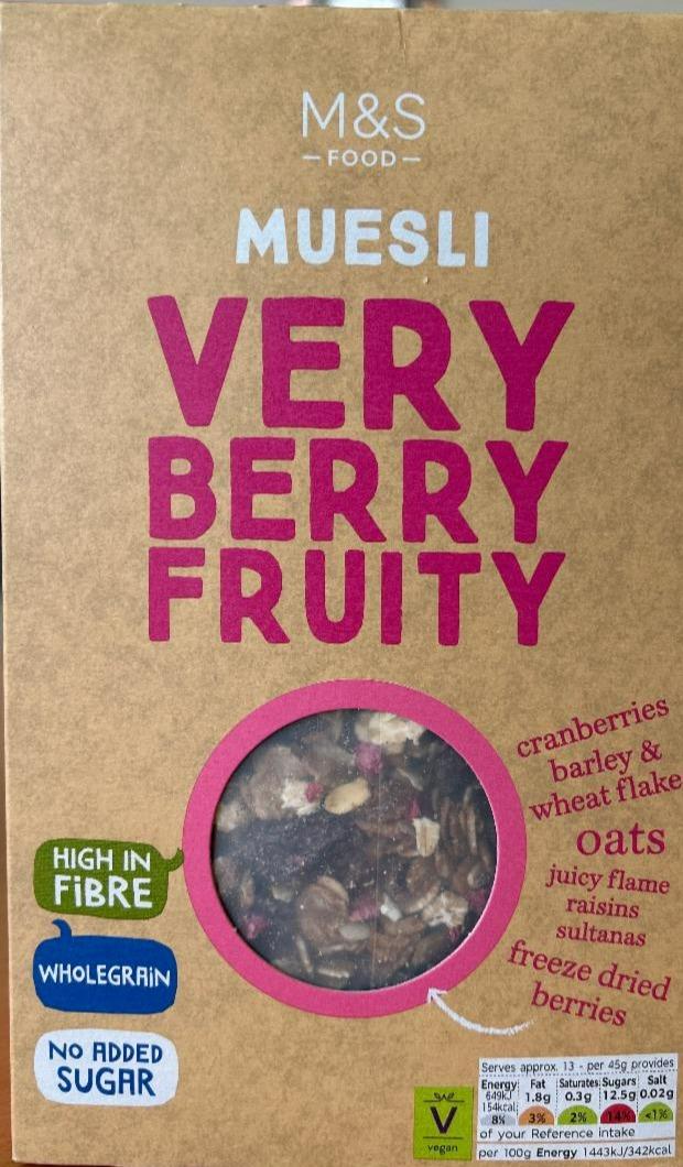Fotografie - Muesli Very berry fruity M&S Food