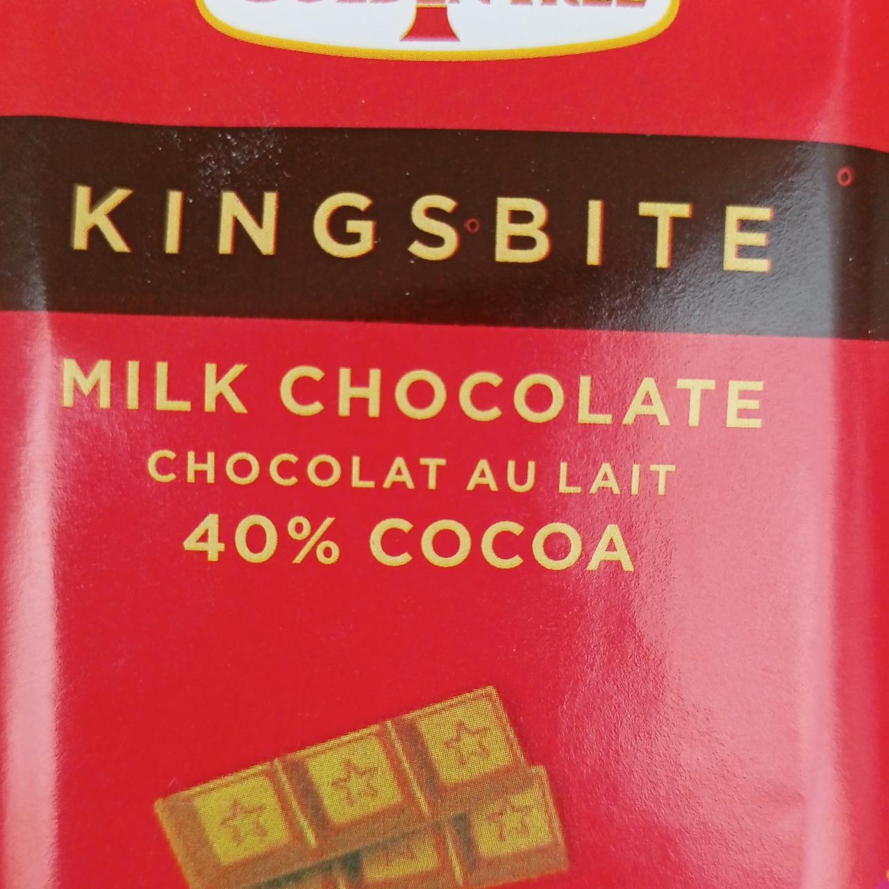 Fotografie - Kingsbite Milk chocolate 40% cocoa GoldenTree