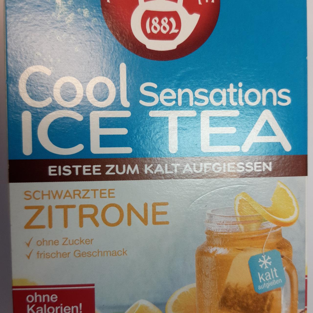 Fotografie - Cool Sensations Ice Tea Schwarztee Zitrone Teekanne