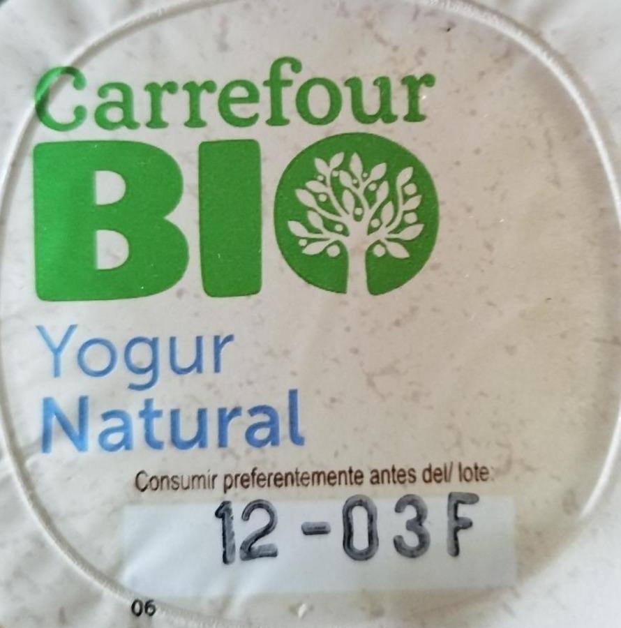 Fotografie - Yogur natural Carrefour Bio