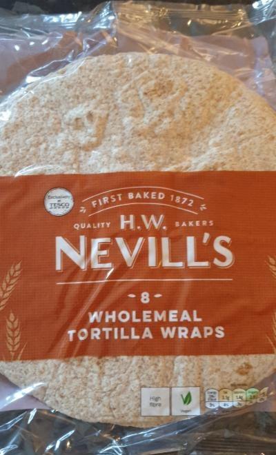 Fotografie - 8 Wholemeal tortilla wraps Tesco
