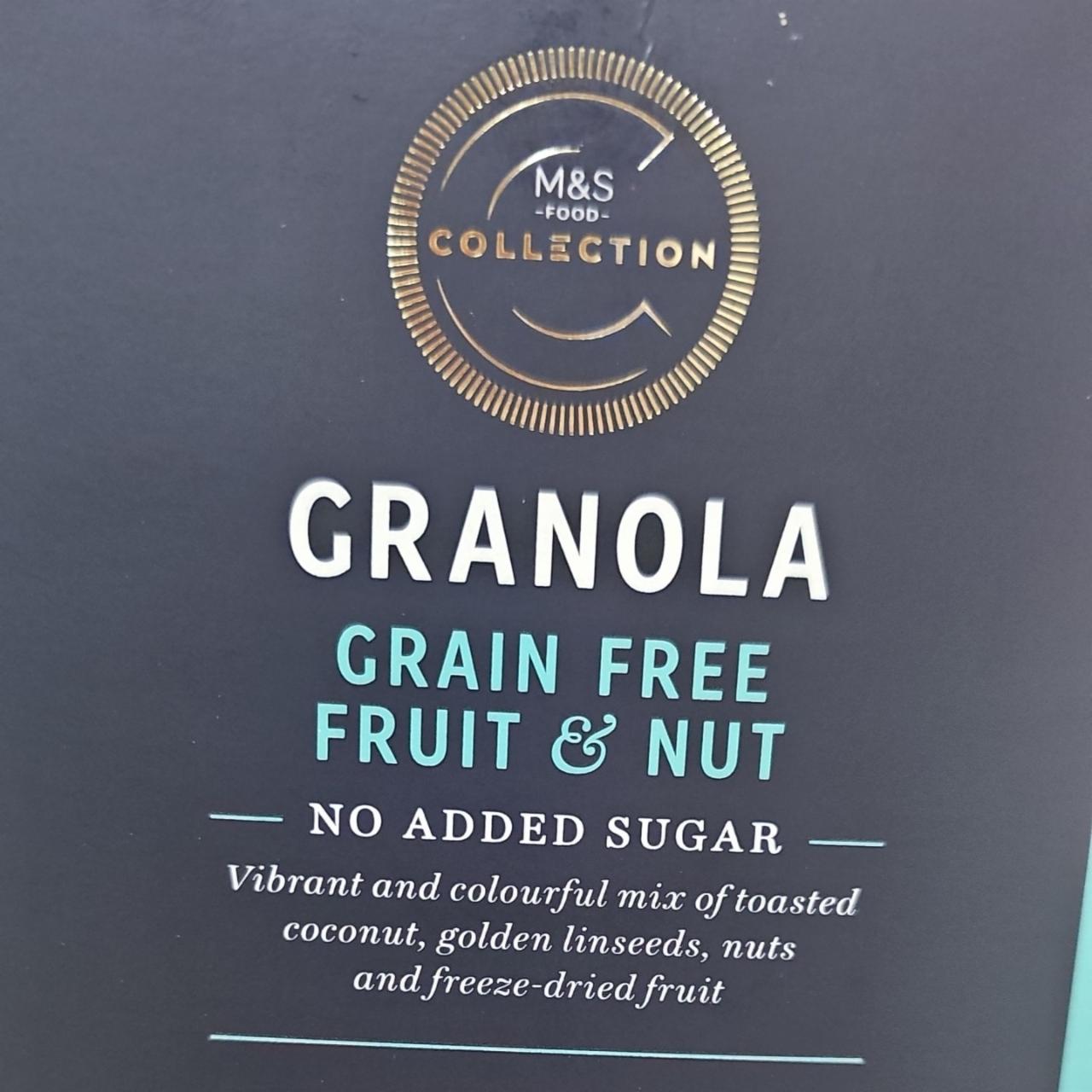 Fotografie - Collection Granola Grain free fruit & nut no added sugar M&S Food