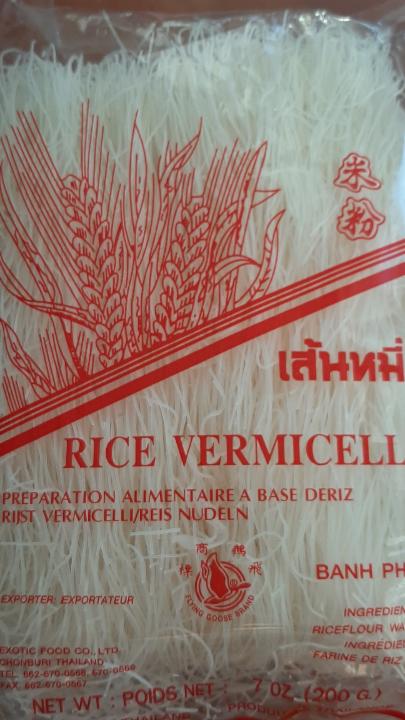 Fotografie - Rýžové nudle vlasové rice vermicelli